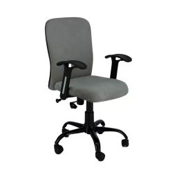 zidle Rainbow Adjustable Back Office Chair Leatherette & Wood 114.3x60.96 cm Grey for Study & Home Office-16