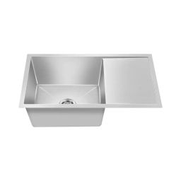 Nirali BG Kitchen Sink Meritox Series Big 1015x510 mm (40x20 inch) Hairline Satin Finish Stainless Steel, Ermin-image-92