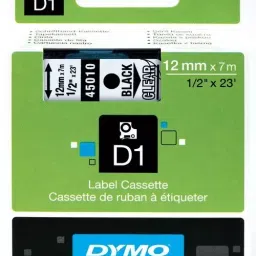 Dymo Black text on Clear tape 12 mm 7 Mtr S0720500-image-98
