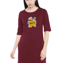 Moda Rapido Print T-shirt Dress-image-88