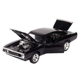 YAMAMA 1: 32 The Fast and The Furious Diecast Alloy Metal Dodge Charger model Classic Cars Toys - Black-26