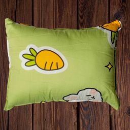 Mittenbooty baby soft Pillow with pollyfill filling -Carrot print Green-picture-19