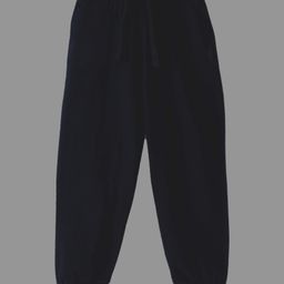 KAVEE Pure Cotton Solid Bio Washed Joggers - Black-picture-15