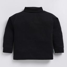 Nottie Planet Cotton Knit Full Sleeve Solid Tee - Black-image-65