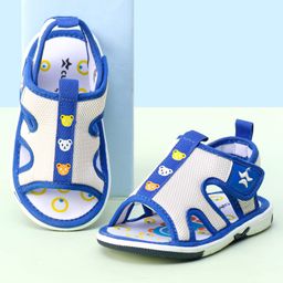 Cute Walk by Babyhug Animal Printed Sandals With Velcro Closure - Blue-picture-19