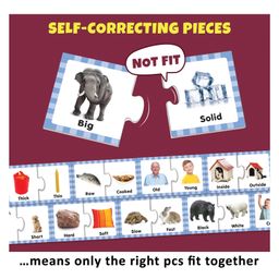 Little Berry Opposite Match and Learn Jigsaw Puzzle Game Multicolor - 42 Pieces image 2