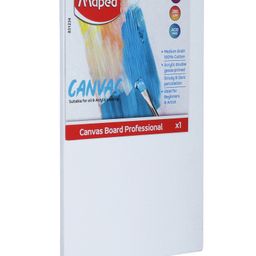 Maped Stretched Canvas Rectangle Shape - White image 2