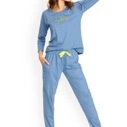 Lotik Women Printed Round Neck Night suit-image-27