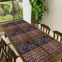 Aura Heat Resistant Rectangular Table Placemats Pack Of 6-16