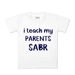Arvesa Kids Typography Printed Applique T-shirt-image-0