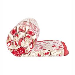 CHICERY Red & Beige Ethnic Motifs Mink Heavy Winter Double Bed Blanket-7