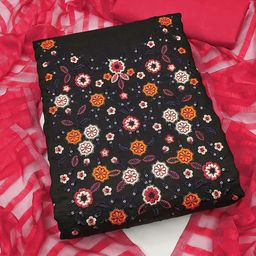 HERE&NOW Floral Embellished Unstitched Dress Material-image-52