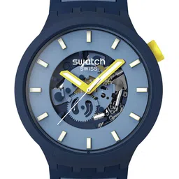 Swatch BELOW THE HORIZON Unisex Skeleton Dial & Straps Analogue Watch SB05N117-17