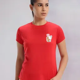 SZN Women Printed Applique T-shirt-image-53