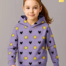HELLCAT Girls Pack of 2 Printed Hooded Sweatshirt-picture-0