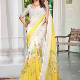 Anouk Rustic Floral Zari Sungudi Saree-19