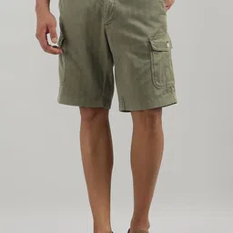 HACKETT LONDON Men Regular Fit Mid-Rise Cotton Cargo Shorts-image-77