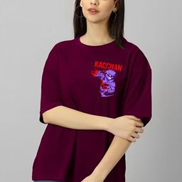 Moda Rapido Women Printed Applique T-shirt-image-95