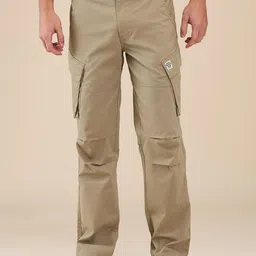 Being Human Men Classic Regular Fit Cotton Cargos Trouser-picture-46