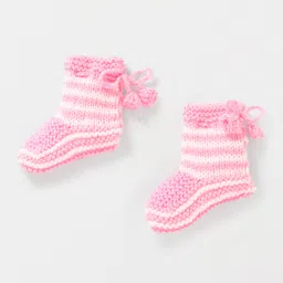 MayRa Knits Striped Socks - Pink-picture-13