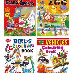 Sawan Colouring Books Pack of 4 - English-14