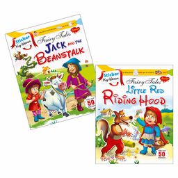 Sawan Sticker Key Words Book Jack and the Beanstalk & Little Red Riding Hood Set of 2 - English-65
