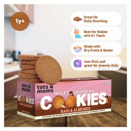 Tots & Moms Foods Healthy Wholesome & Nutritious Millet & Jaggery Cookies - 150 gm-19