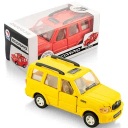 Shinsei Pull Back Scorpio Toy Car -Yellow-picture-9