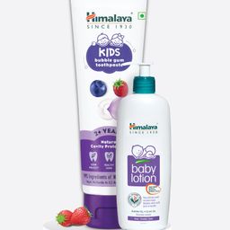 Himalaya Kids Bubble Gum Toothpaste 80g & Body Lotion 400ml-12