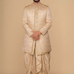 Neumen Embroidered Sherwani Set-image-23