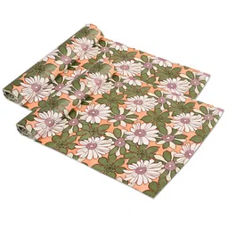 Kuber Industries Orange Set of 2 Water Resistant Shelf Liner Organisers-29