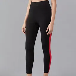 DTR FASHION Colorblocked Mid-Rise Ankle-Length Gym Tights-14