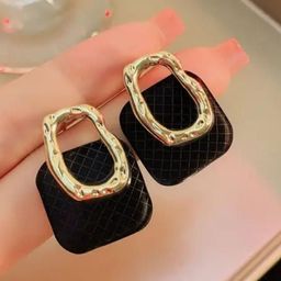 SZN Gold Plated Square Shaped Studs image 2