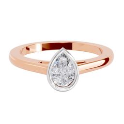 Sparkles 14KT Rose Gold Ring With 0.50 Carat Lab Grown Diamond- 3.40 g-picture-45