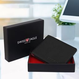 Swiss Eagle Men Textured Leather Two Fold Wallet-image-67