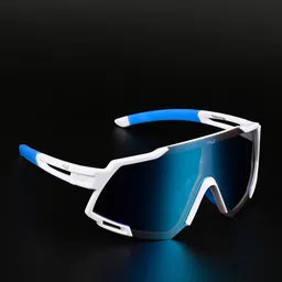 Irayz Unisex Sports Sunglasses with UV Protected Lens Bull White 02-picture-10