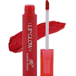 Fashion Colour Pretty Lip Glow Non Transfer Liquid Lipstick - 3 ml - Spicy Ruby - 09-6