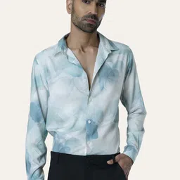 PERCH Men Slim Fit Floral Opaque Printed Casual Shirt-image-57