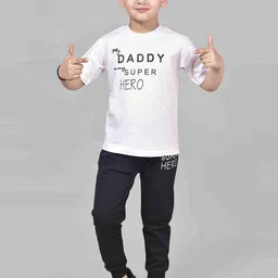 Pankhu Kids Printed T-shirt With Trousers-image-2