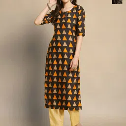 Moda Rapido Women Ethnic Motifs Printed Regular Kurta with Trousers-image-46
