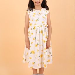 CALYX CLOTHING Floral Print Applique Fit & Flare Dress-image-62
