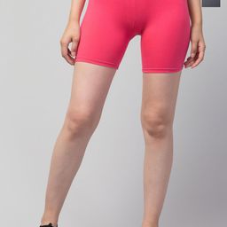 CKARFE Women Pack Of 2 Skinny Fit Cycling Sports Shorts-image-97