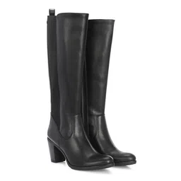 Delize Women High-Top Block Heeled Chelsea Boots-16