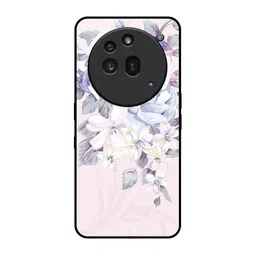 QRIOH Unisex Elegant Floral Glass Nothing Phone 3a Pro Back Case Mobile Accessories-picture-54