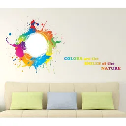 LANSTICK Yellow & Blue Splash Decorative Wall Sticker-image-17