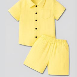 Ocvito Yellow Pure Cotton Co-Ords-image-43