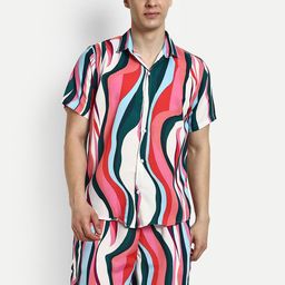 SZN Men Abstract Print High-Rise Technology Shorts-picture-19