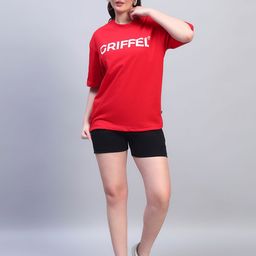 GRIFFEL Printed Pure Cotton Round Neck T-Shirt With Shorts Co-Ords-picture-45
