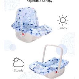 Babyhug Spring 5 in 1 Carry Cot Cum Rocker With Mosquito Net - Blue image 3