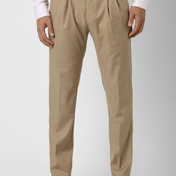 Van Heusen Men Slim Fit Pleated Formal Trousers-picture-10